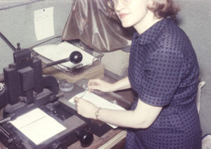 Connie Converse at her day job